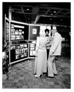 President and Mrs Chambers viewing display, May 15, 1975